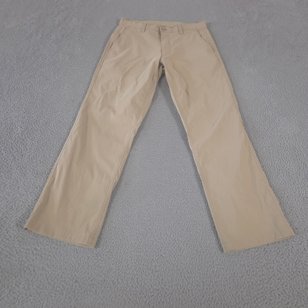 Eddie Bauer Pants Men 30x30 Tan Horizon Takeoff Stretch Chino Straight Leg Nylon